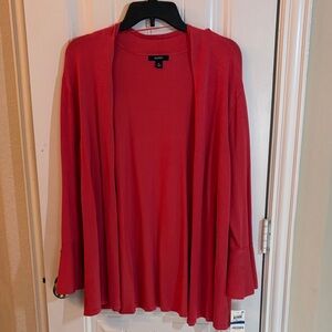 Alfani Women's Bold Coral Open Cardigan